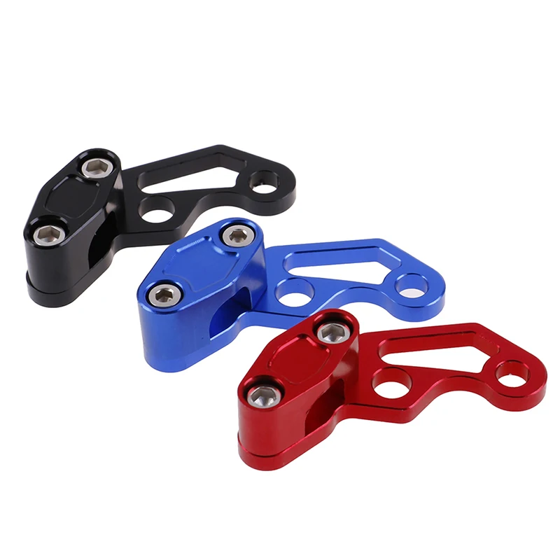 

Hot sale 1pc CNC Aluminum Black/Red/Blue Motorcycle Brake Line Clamps