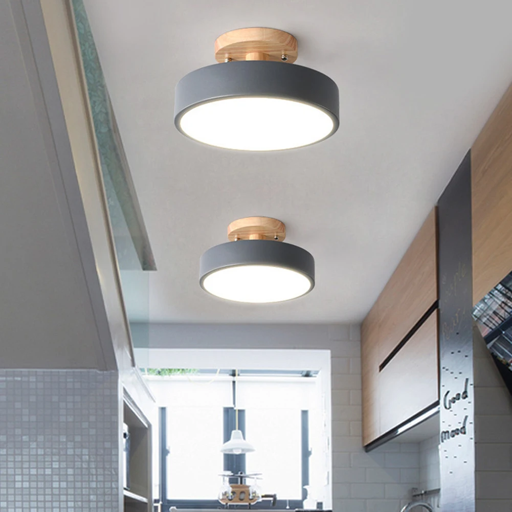 

LED Ceiling Lamp Energy Saving Flush Mount Ceiling Light Brightness Protect Eyes Easy Installation Dimmable for Aisle Corridor