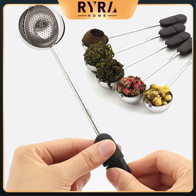 

Tea Infuser Ball Portable 360 Rotation Teapot Reusable With Soft Handle Tea Bags Teaware Tea Ball Stainless Multifunction