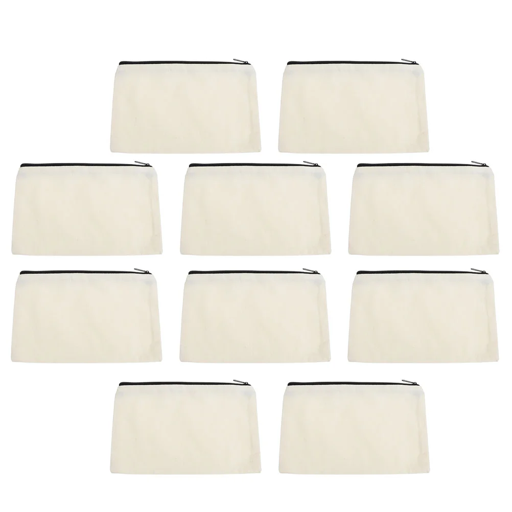 

Pouch Canvas Zipper Transfer Makeup Bags Bagon Heat Iron Container Toiletry Travel Vinylcase Pen Craft Diy Blank