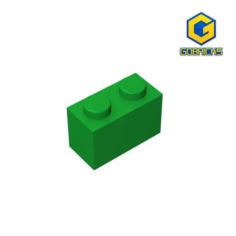 Gobricks GDS-532 Cegła 1 x 2 bez dolnej rurki kompatybilna z lego 3004 3065 35743 elementy do majsterkowania dla dzieci