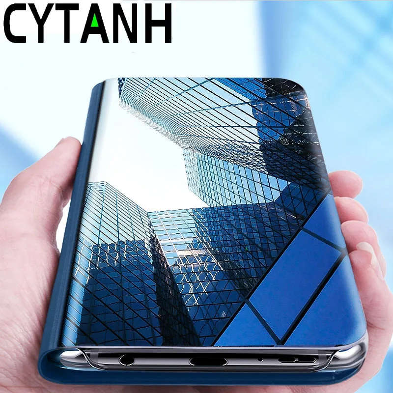 Mirror Filp CYTANH Case For Samsung Galaxy A30 A20 A10 A40 A50 A70 A20e Smart Mirror Book Cover For Samsung A 10 30 40 50 70 20