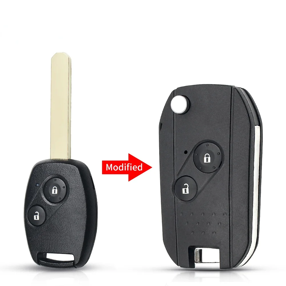 

Модифицированный Корпус Дистанционного Ключа KEYYOU Для Honda Fit CRV Civic Insight Ridgeline HRV Jazz Accord 2003-2013 С 2/3...
