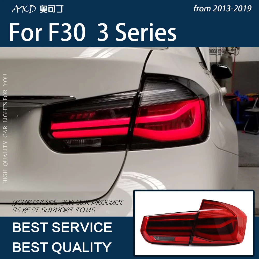 Car Lights for BMW F30 F35 2013-2019 3 Series LED Auto Taillights Assembly Upgrade AKD Original Design Dynamic Tool Accessories
