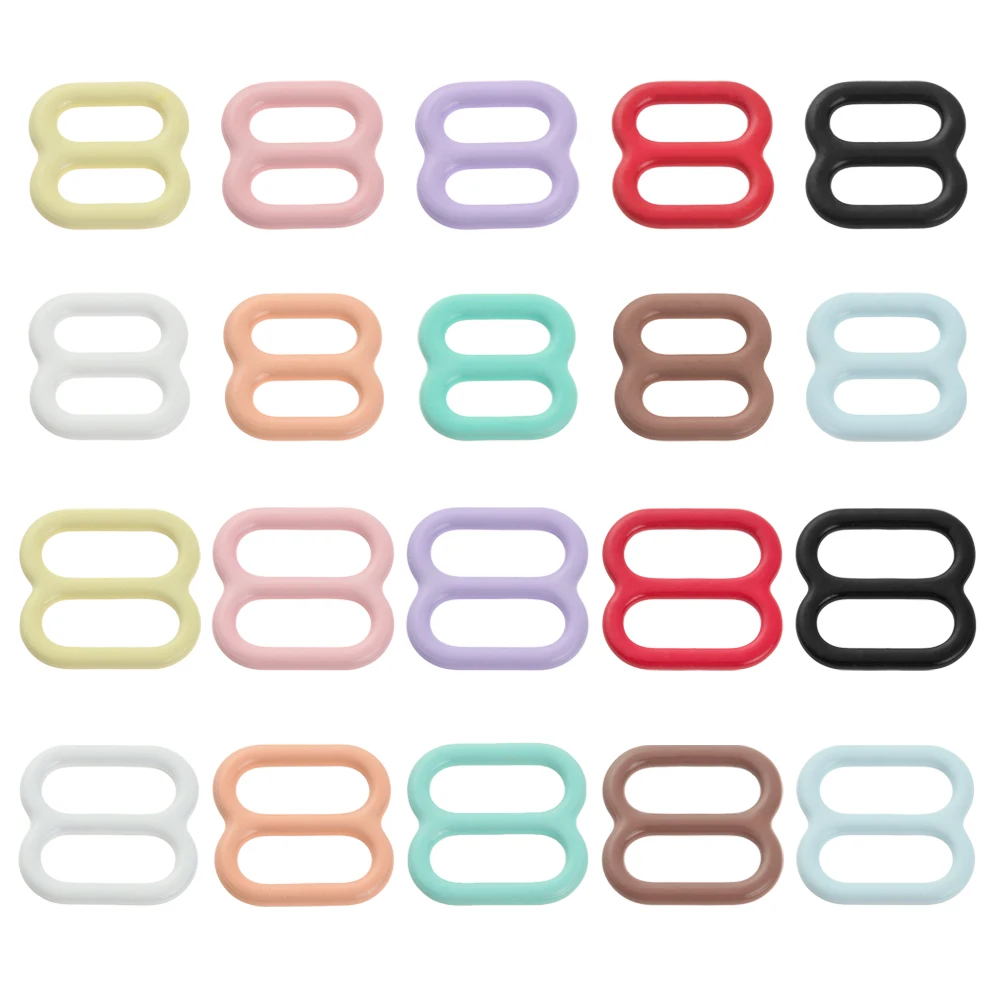 

20Pcs Colorful Dolls Buttons Mini Ultra-small Doll Tri-glide Belt Buckle For Doll Clothes Shoes Bags Sewing Accessories 6mm/8mm