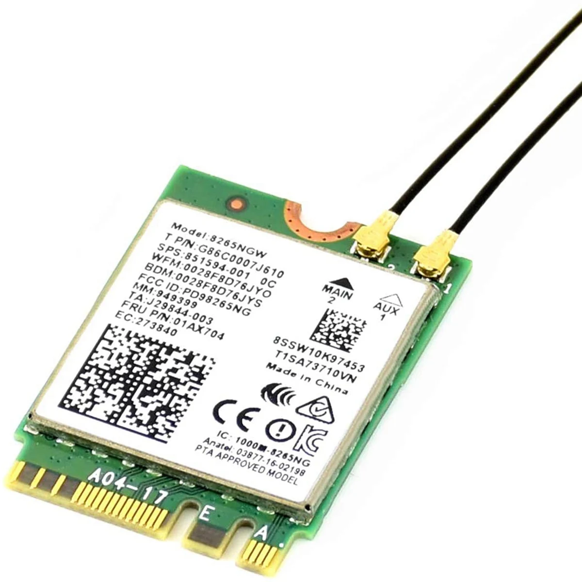 AC8265 беспроводной модуль NIC для Nano(B01) Встроенный 2 4G/5G Hz двухдиапазонный WiFi Bluetooth 4