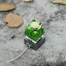 수제 자연 꽃 키캡, Artisan 레진, 고급 DIY 게이머 기계식 백라이트 키보드, RGB 키캡, Anne Pro 2 GK64 87
