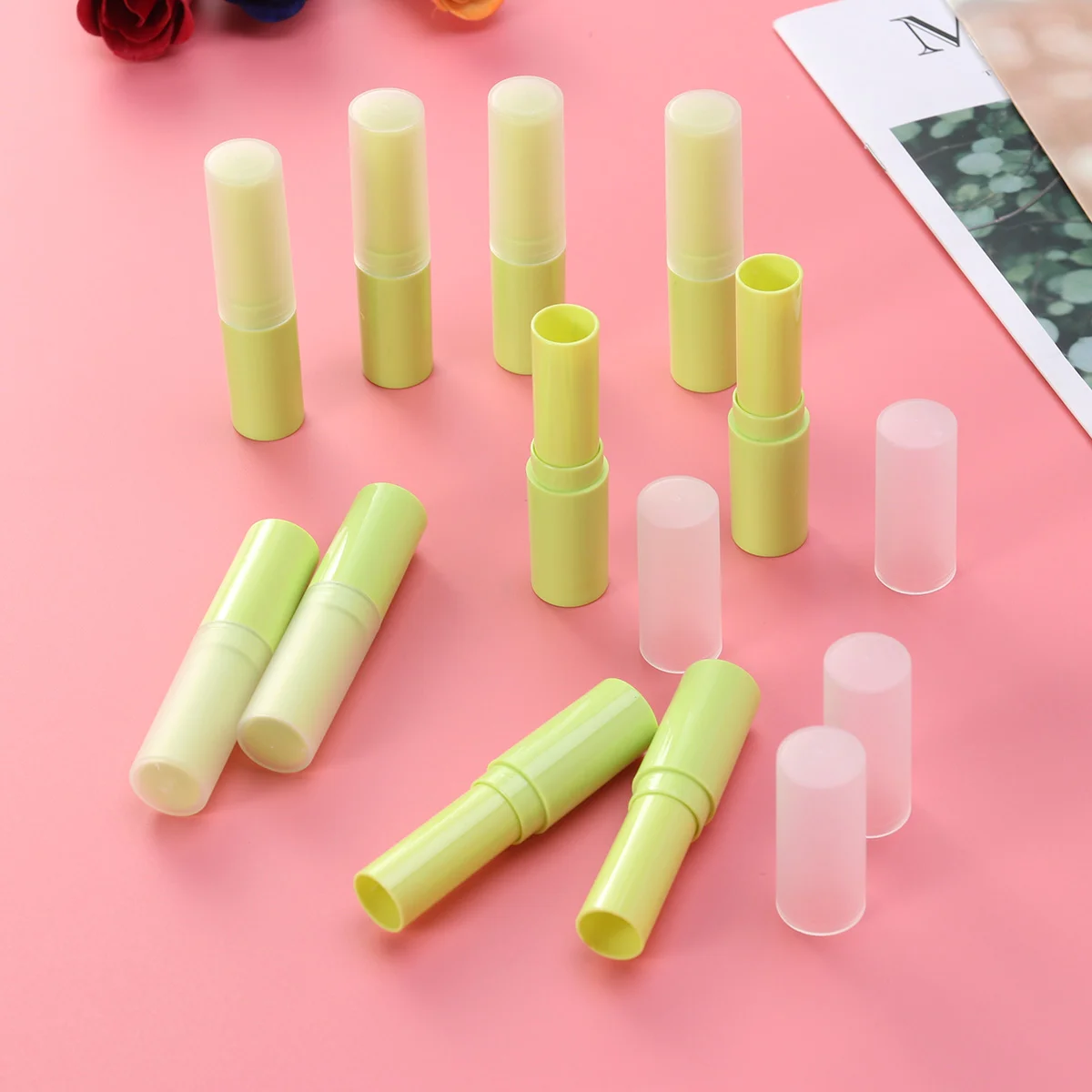 

Lip Balm Tubes Containers Empty Tube Gloss Lipstick Capsbottle Refillable Clear Diy Kit Container Mini Blam Friendlytravel 10Ml
