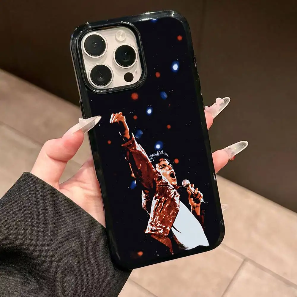 Чехол для телефона с изображением певца Майкла Джексона для iPhone 17, 16, 15, 14, 13 Pro, 12, 11 Pro Max, жесткий PC+TPU, задняя крышка (art.: 3920db6522bfd) - 3920db6522bfd