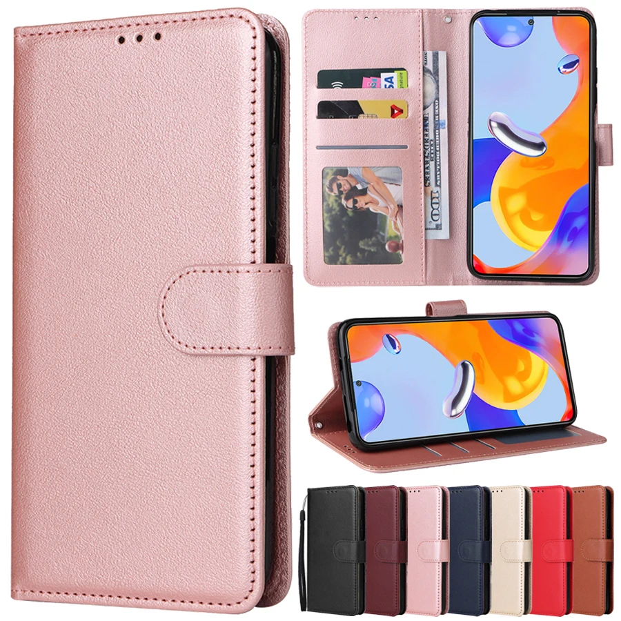 

Wallet Leather Case For Xiaomi Redmi Note 11 Pro 10S 9 Pro 8T 10A 10C 9A 9C 9T Poco X4 GT M4 Pro F4 C40 M5 M5s 11T 12 Lite 12T