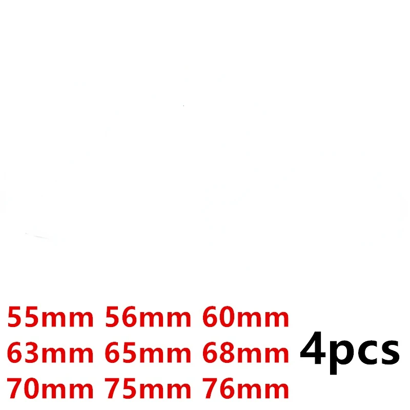 

4pcs 55mm 56mm 60mm 63mm 65mm 68mm 70mm 76m For Car Wheel Hub Center Caps Auto Rim Dust-Proof Cover Badge Logo Emblem