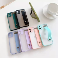 for iphone 13 12 mini 11 pro max x xr xs max 7 8 plus se case camera protection cases candy color wrist strap holder luxury case