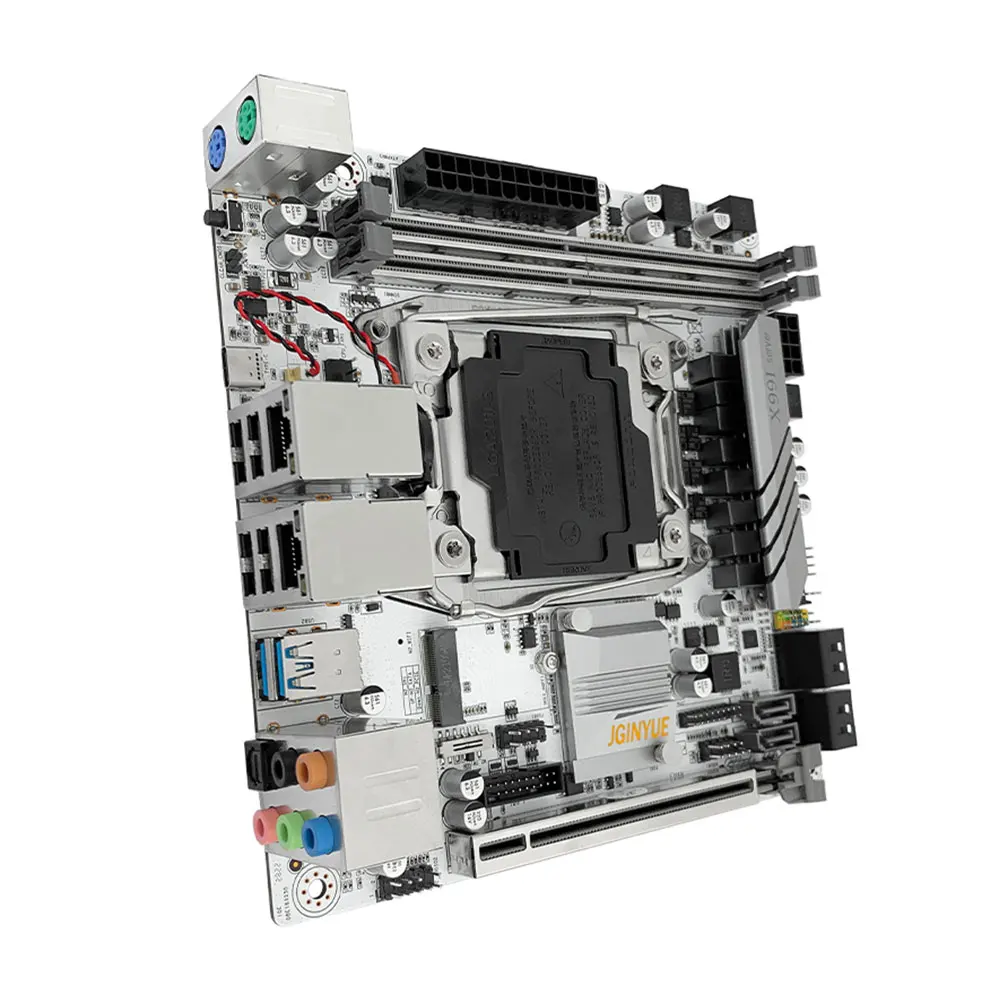 Материнская плата JGINYUE X99 itx LGA 2011-3 поддерживает процессор Xeon E5 V3 V4 ЦП DDR4 ECC ОЗУ 2 5 ГБ