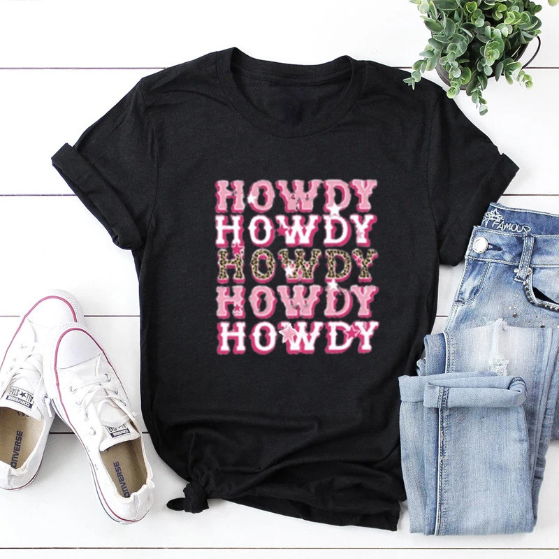 

Cowgirl Bachelorette Party Favor Shirts Howdy Bride Party Shirt Bridesmaid Gift Country Bridal 100% Cotton Harajuku Streetwear