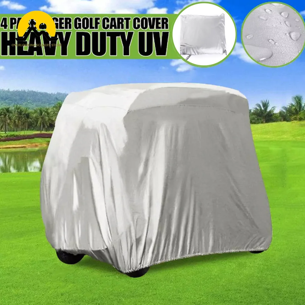 Golf Cart Covers 4 Passenger Waterproof Golf Cart Rain Cover