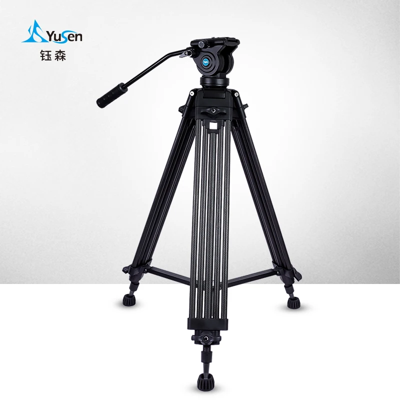 

71 inch Hot sell Professional Heavy Duty Camcorder Carbon Fiber Tripod with 360 Hydraulic damping Head for Digital DSLR camer