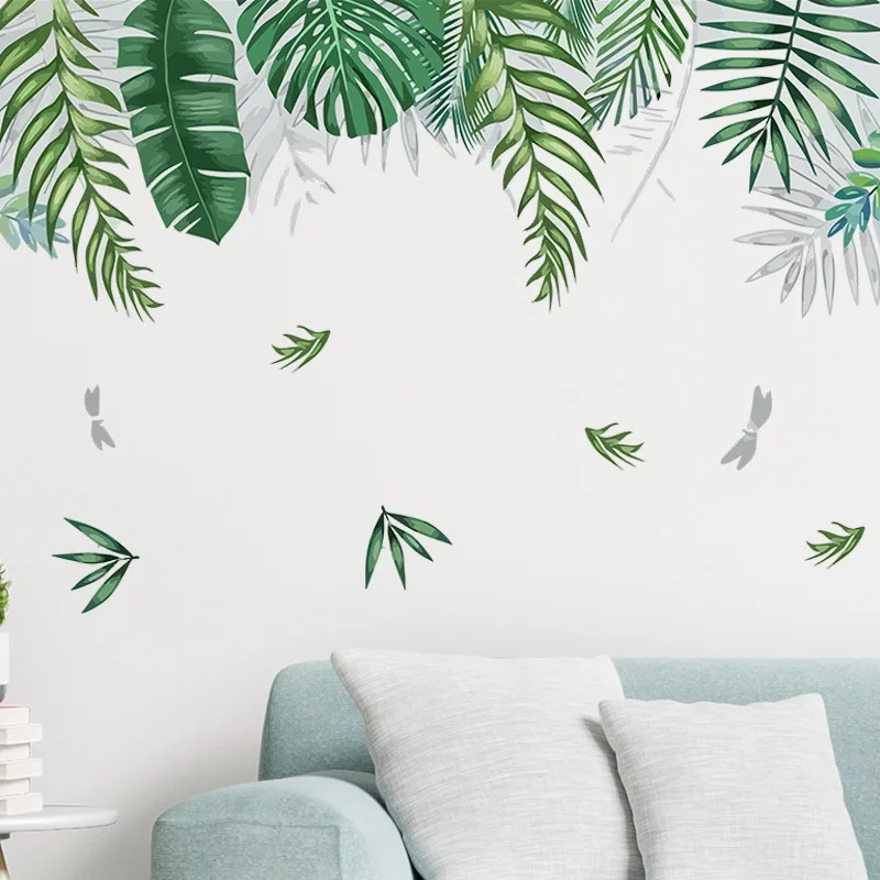 

Flower Plants Wall Stickers Home Room Decoration Bedroom Bathroom Adhesive Botanical Wall Furniture Door House Interior Decor