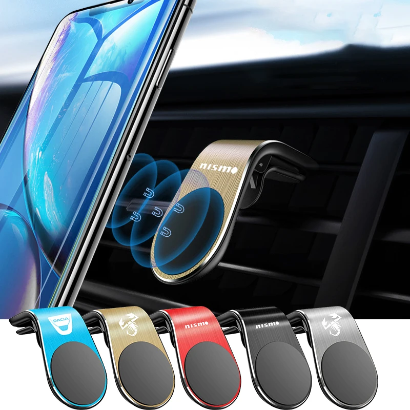 

Car Phone Holder In Car Mobile Support Magnetic Bracket Mount Stand Accesories for Renault Clio Duster Trafic Megane Logan Sport