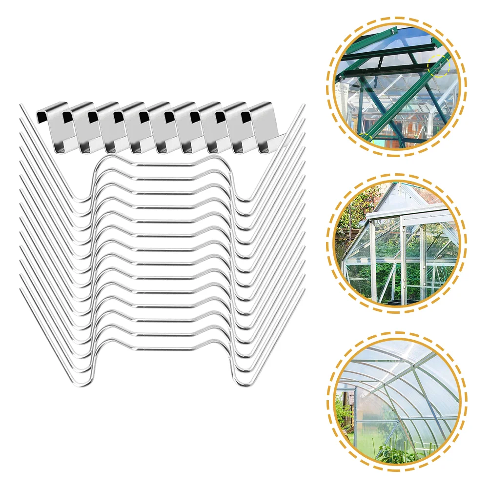 

Greenhouse Clips Fixing W Wire Clamps Z Clip Stainless Steel Type Shaped Tube Greenhouses Frame Shelter Buildings Glazing Cover