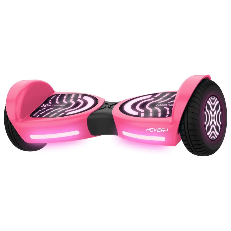 

Pink Rocket 2.0 Electric Self-Balancing Used Hoverboard with 6.5” LED Light-Up Wheels, Dual 160W Motors, 7 mph Max Speed, and
