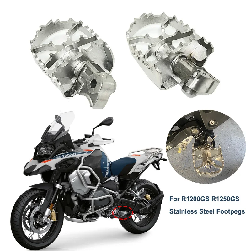 Для BMW R1200GS R1250GS R 1200GS R1250 GS Adventure 2014-2023 2021 2022 подножки из нержавеющей стали для ног