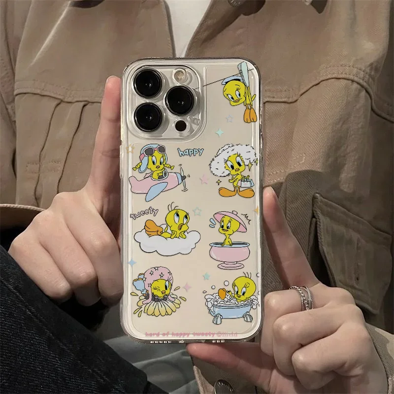 Чехол для телефона Cartoon Tweety Bird Piolin Xiaomi Redmi Note 13 12 12C 11 10 10C 13C 10s 9 9s 9A 9T 9C 8 7 Pro Max 4G 5G Cover