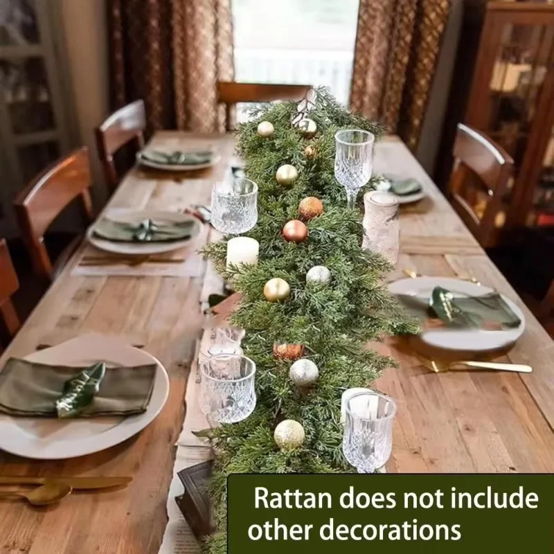 190 см искусственные сосновые зеленые гирлянды для рождественской мантии