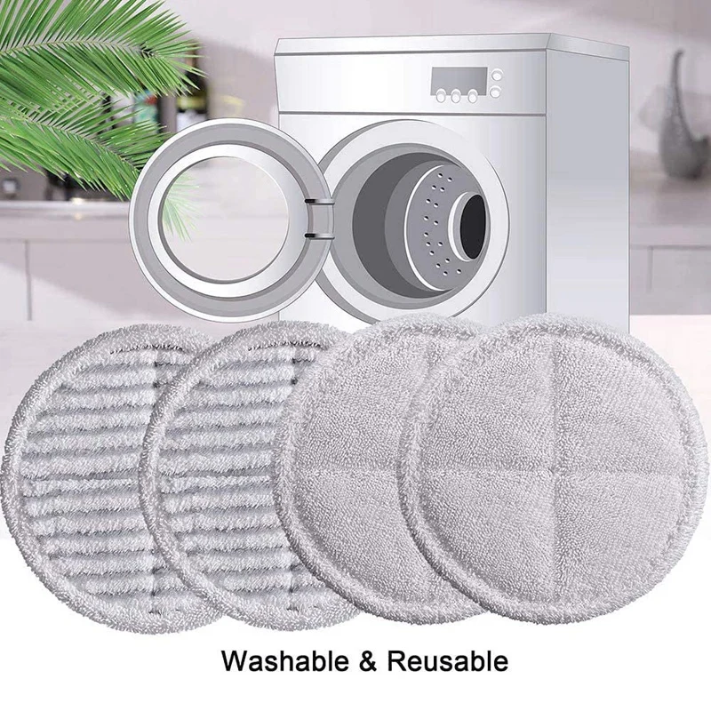 Сменные подушечки для чистящей швабры 4 шт. совместимые с подушечками Bissell Spinwave