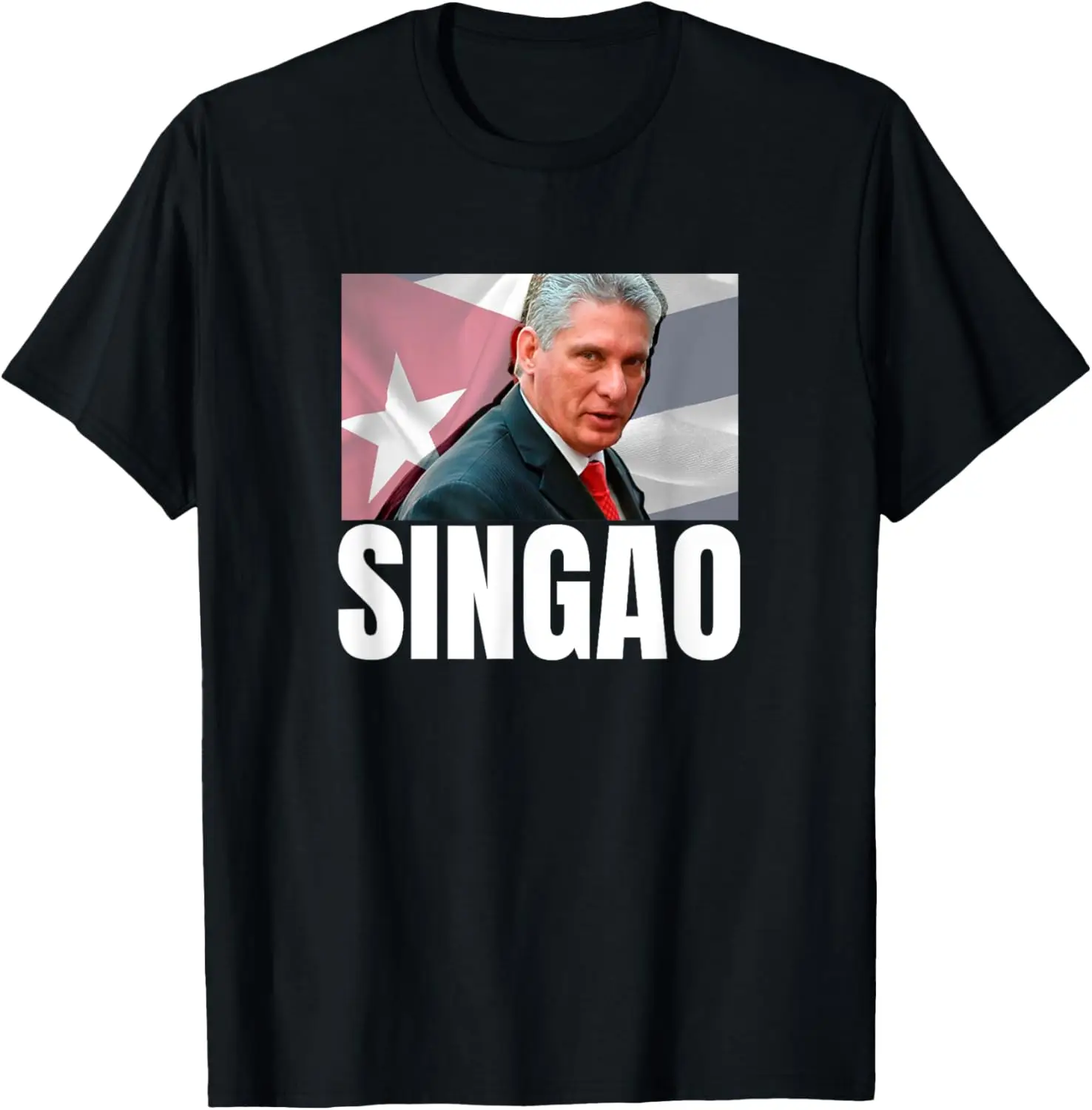 Кубинская патриотическая футболка Diaz Canel Singao Anti Communism
