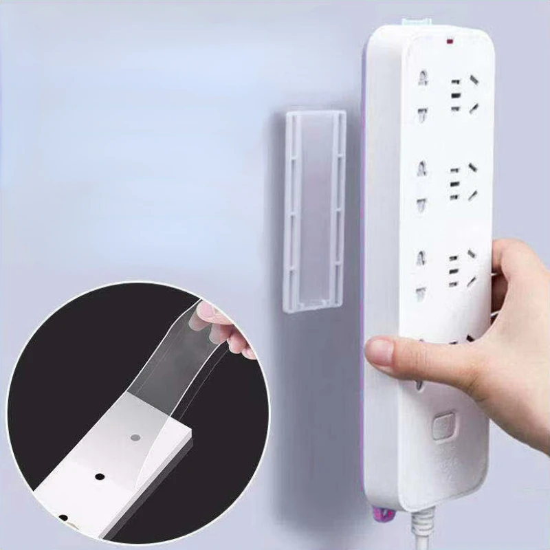 

Row Plug Fixer Hook Home Organization and Storage Self-adhesive Hooks to Hang Wire Trimmer Adhesive Free Punching Bathroom