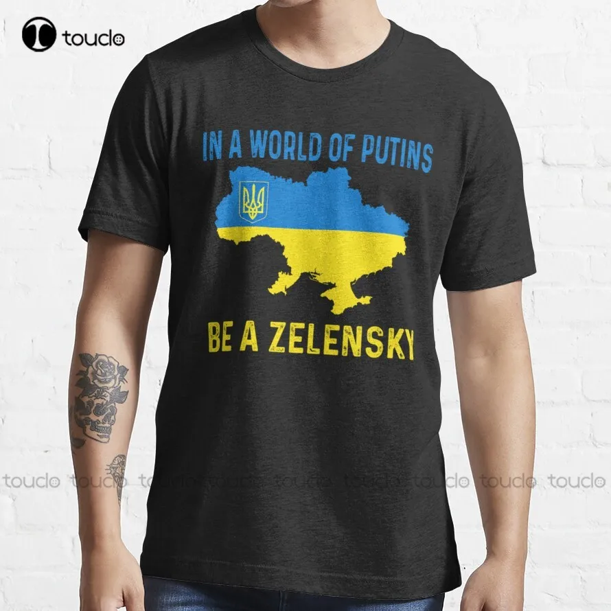 

In A World Of Putins' Be A Zelensky' - Cлава Україні Slava Ukrayini - Slava Ukraini - Ukraini Glory To T-Shirt Xs-5Xl Unisex