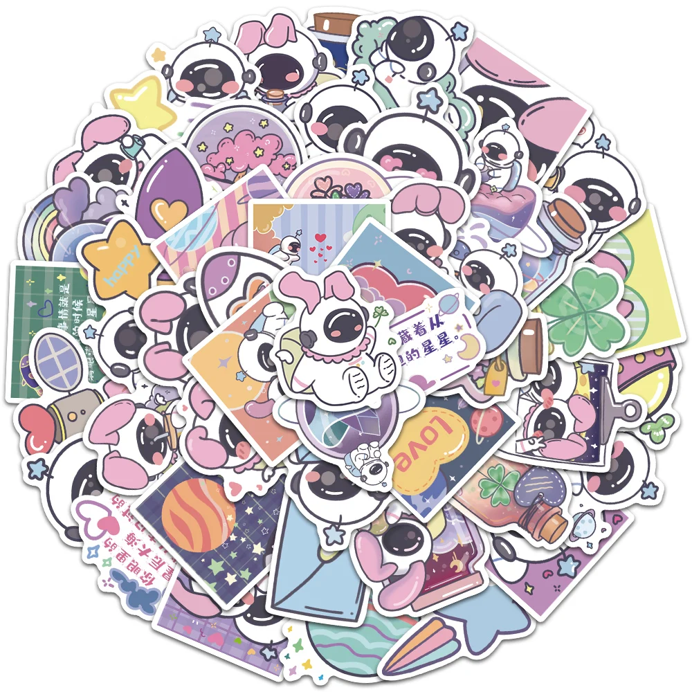 

10/50PCS Cute Cartoon Outer Space Astronaut Graffiti Stickers DIY Kids Cup Laptop Guitar Skateboard Fridge Motorcycle Sticker