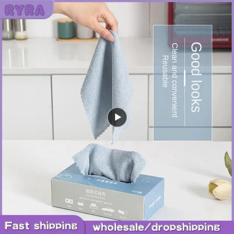 

Rag Microfiber Polyester Brocade Reused Dish Towels Wipes Cleaning Cloths Dry And Wet Kitchen Clean Dishcloth Convenient Simple