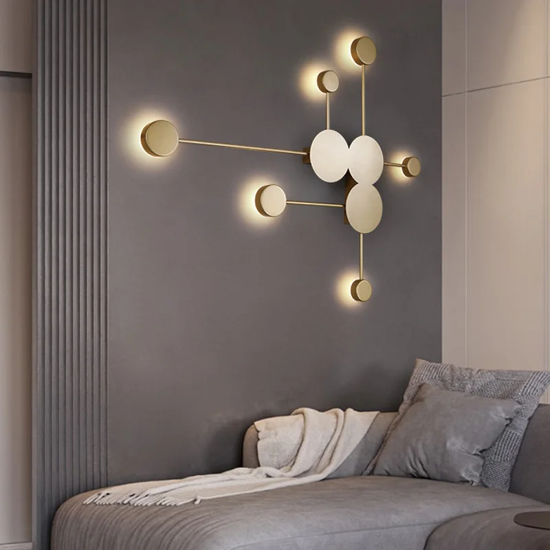 

Скандинавский современный простой настенный светильник ZK50, настенная лампа для гостиной, спальни, лестницы, домашний декор, прикроватная лампа