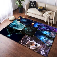 wolf totem custom non slip carpet living room doormat yoga mat home decoration fashion cool carpet atmospheric decorations