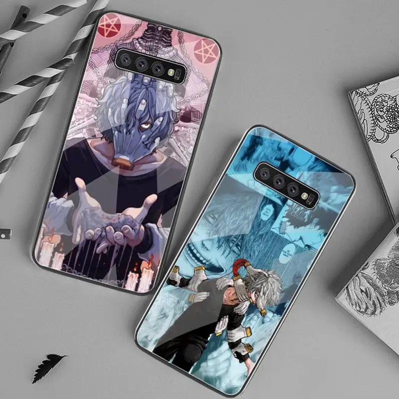 

Чехол для телефона Tomura Shigaraki моя геройская академия, закаленное стекло для Samsung S20 Ultra S7 S8 S9 S10 Note 8 9 10 Pro Plus, чехол