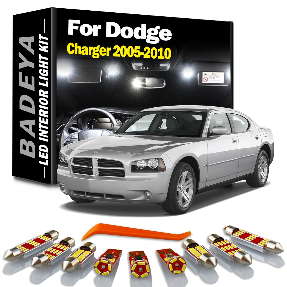 15 шт. лампы солнцезащитного козырька Canbus для Dodge Charger 2005 2006 2007 2008 2009 2010