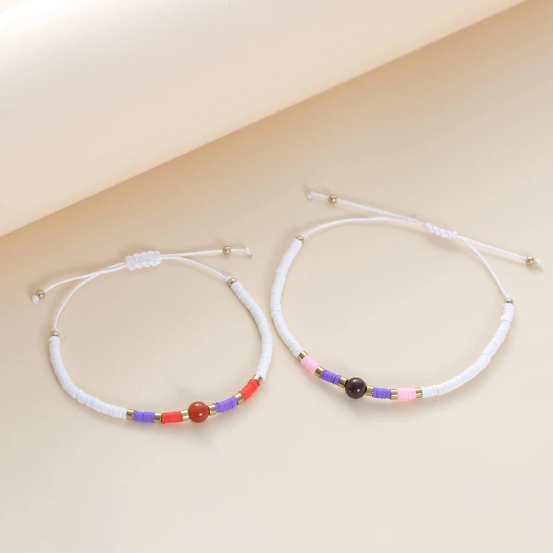 12 шт./партия женский браслет из натуральной глины