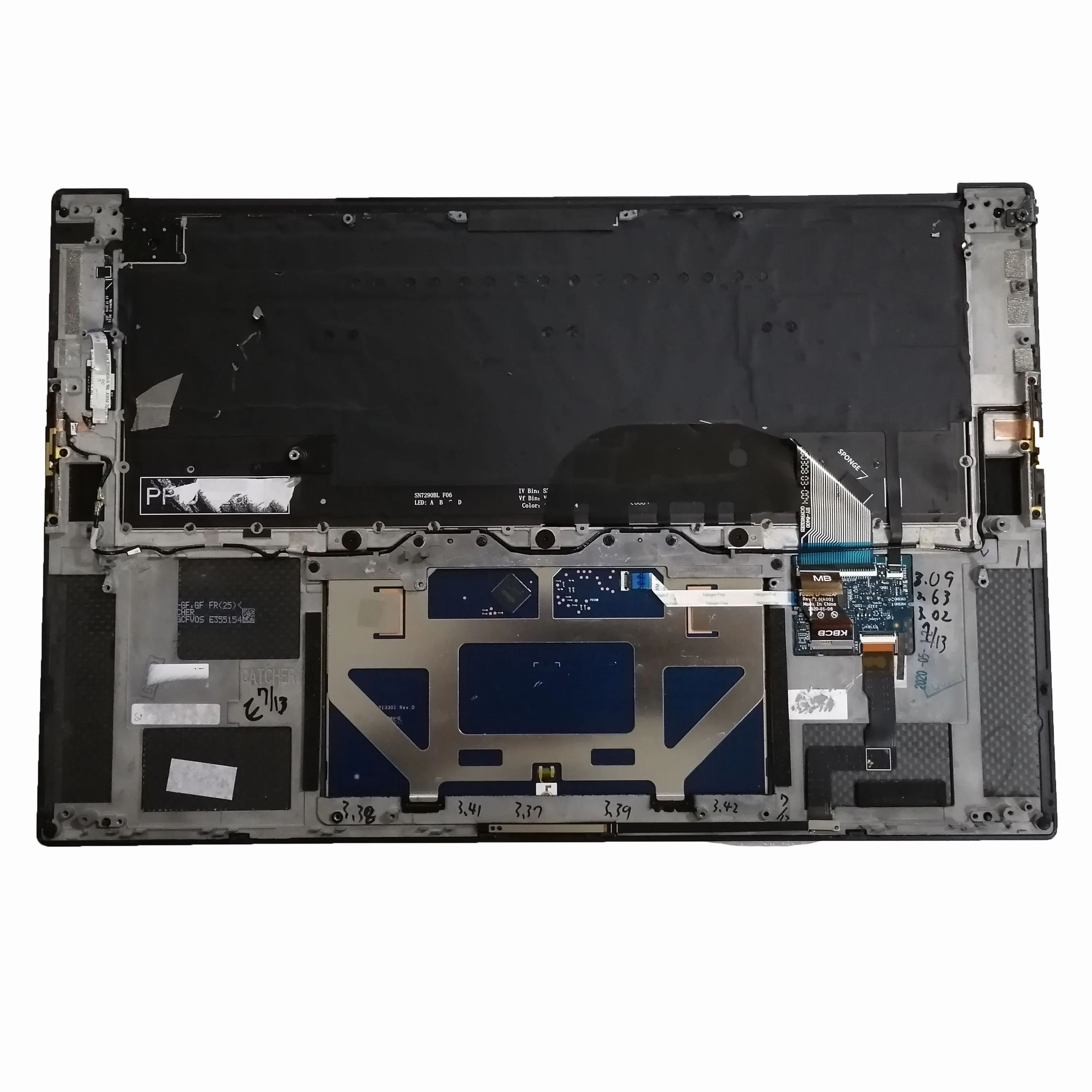 Оригинальный подставка для ноутбука с клавиатурой подсветкой и деталями Dell XPS 15