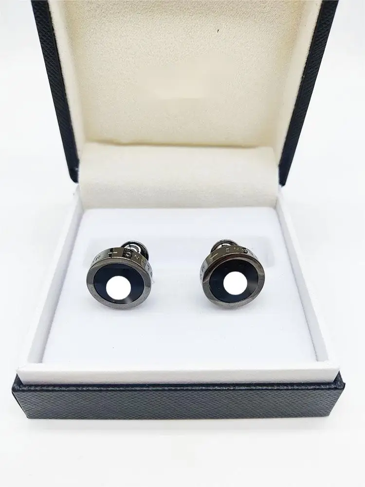 JW35 Luxury Cuff Links Classic French Shirt Cufflinks For Men 3 Colors MB Style With Box