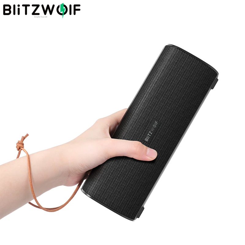 

BlitzWolf BW-WA2 Lite 12W Wireless bluetooth Speaker Dual Passive Diaphragm TWS Bass Stereo Speaker Outdoors Soundbar with Mic
