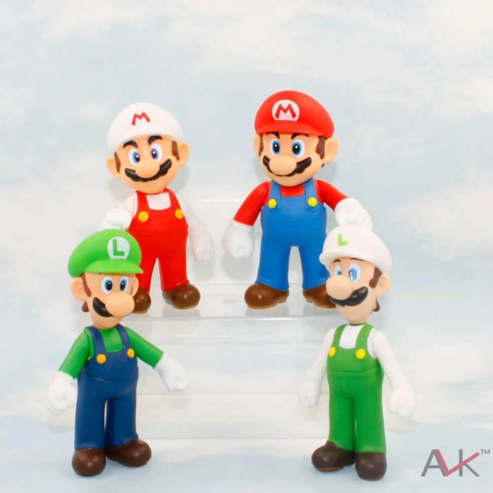 

Game Super Mario Bros Cartoon Doll Ornament Mario Luigi Anime Figures Toys 12cm Creative Bedroom Ornament Children Birthday Gift