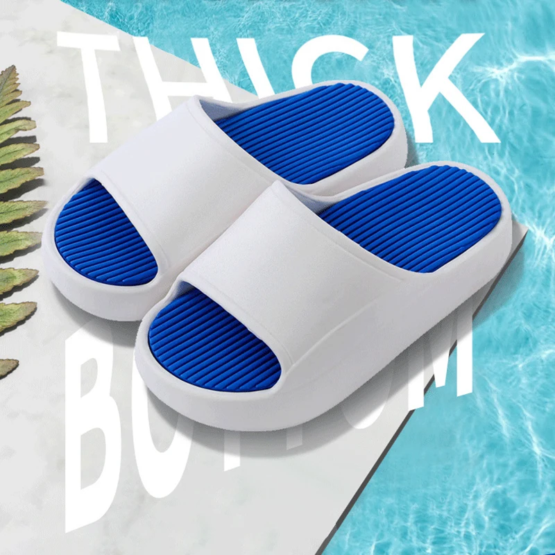 The New Thicker Comfortable Slippers For MenAnd Women Home BathroomBath CoupleThick Bottom Home Sandals And Slippers Summer Wear
