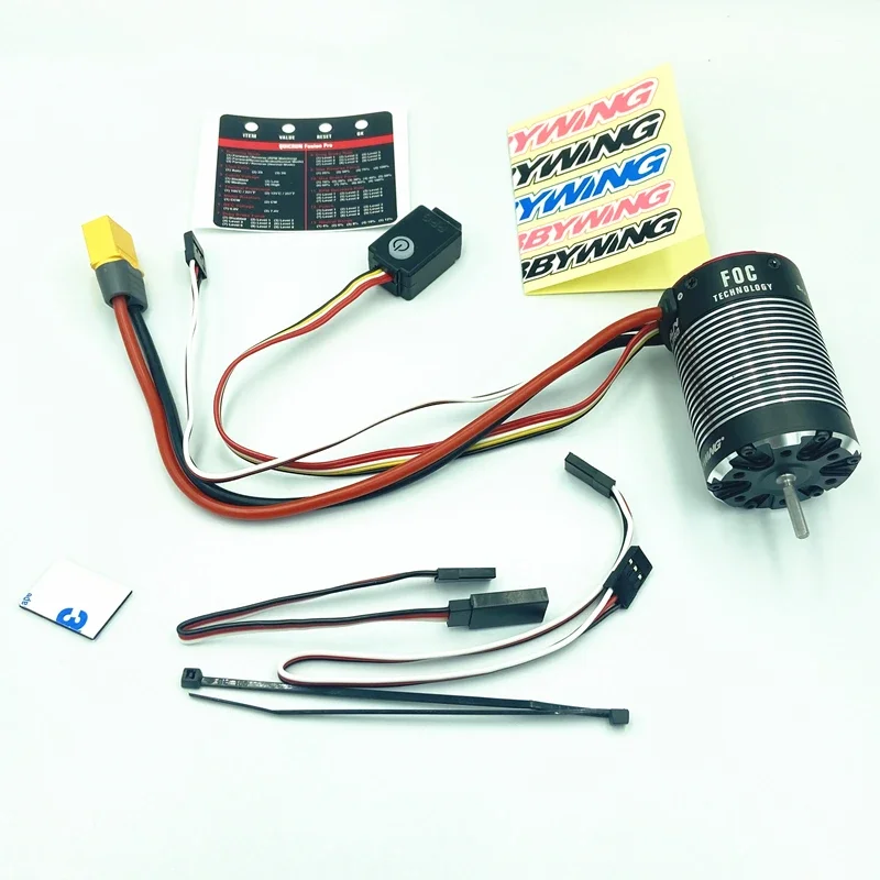 Фото VoltSHobbyWing QuicRun Fusion PRO Бесколлекторный Водонепроницаемый Мотор 540 2300KV 60AESC 2-в-1 Комплект Мощности для 1/10 RC Краулера №2