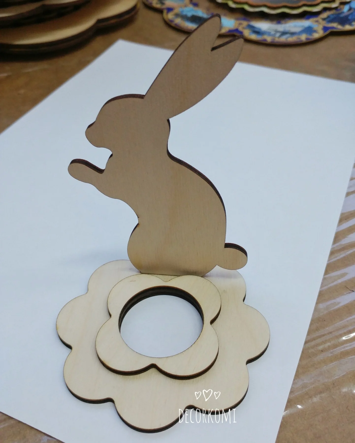 Пасхальная подставка для яйца &quotЗайка&quot ДекорКоми 10шт | Мобильные телефоны и