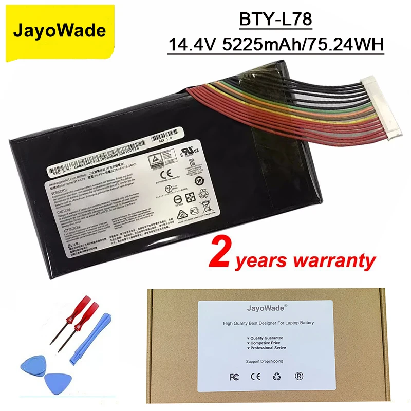 Новый аккумулятор для ноутбука MSI GT62 GT62VR GT80 GT80S GT73 GT73VR GT83 GT83VR GT75 GT75VR