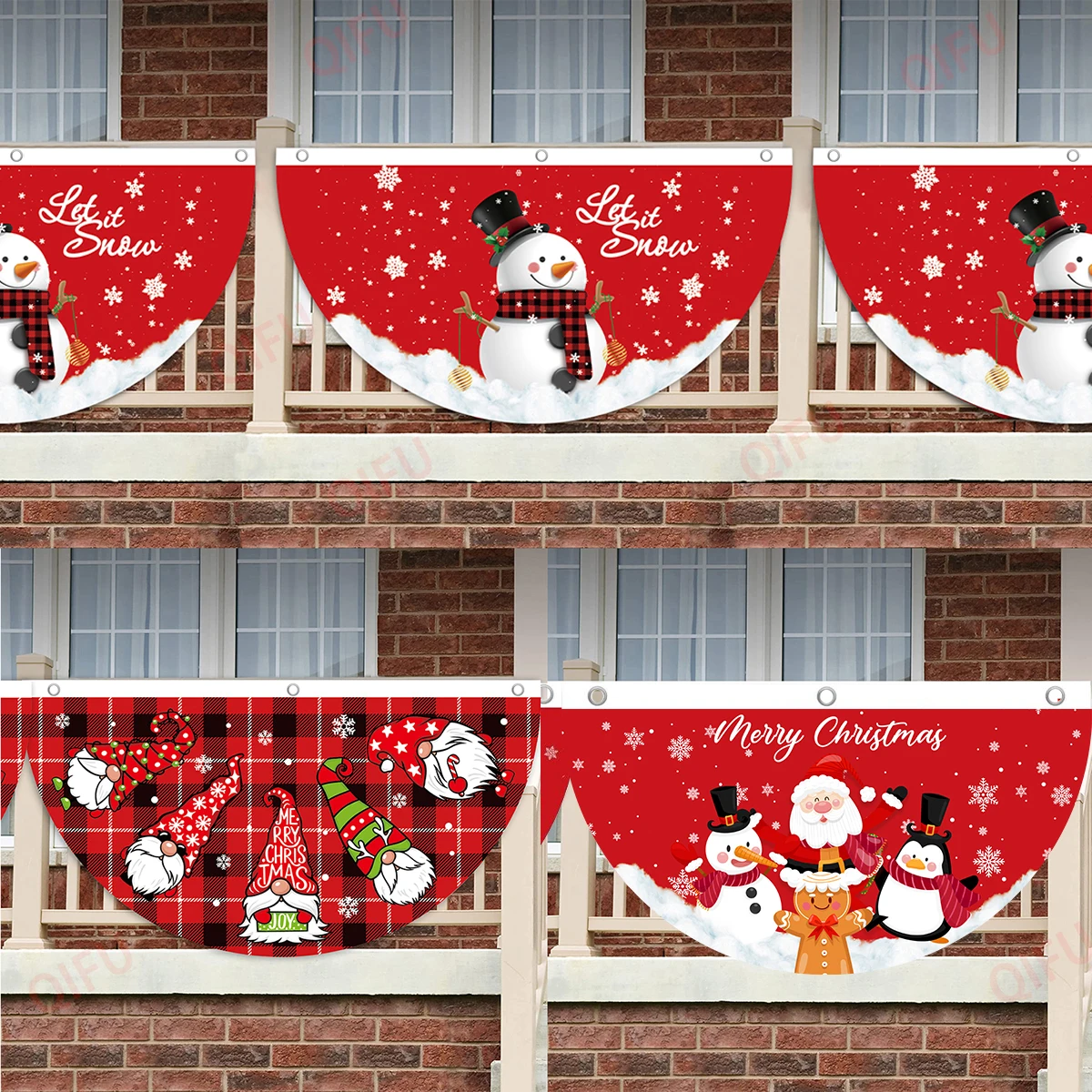 

Christmas Outdoor Fan-shaped Flag Banner Christmas Decor for Home 2023 Cristmas Drop Ornament Xmas Navidad Gift New Year 2024