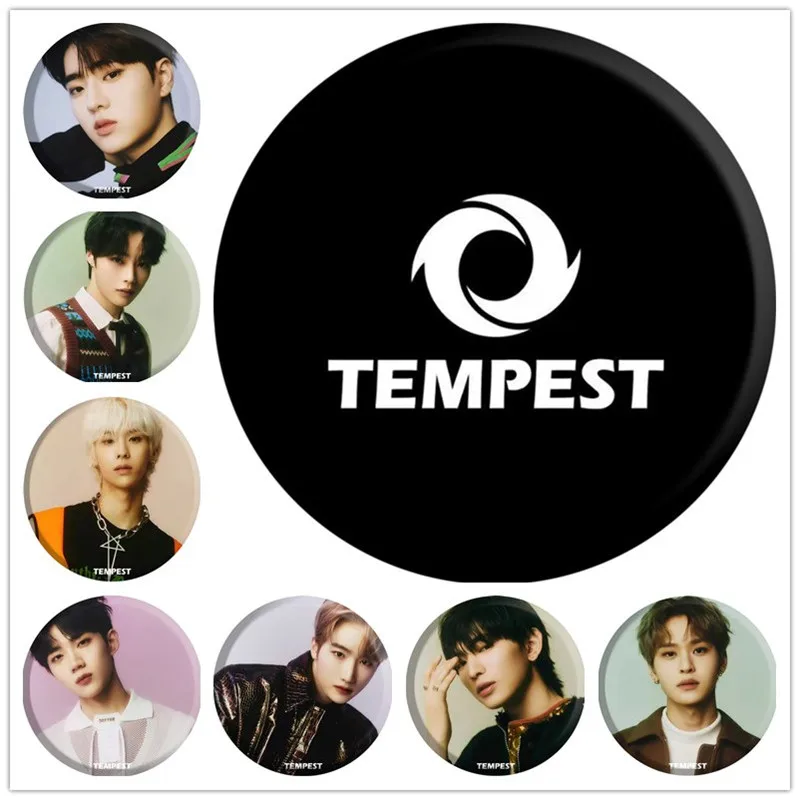 

KPOP TEMPEST Album It’s ME, It’s WE Tinplate Badge Mirror Keychain Bag Accessories Backpack Lapel Pins Jewelry Fans Collection