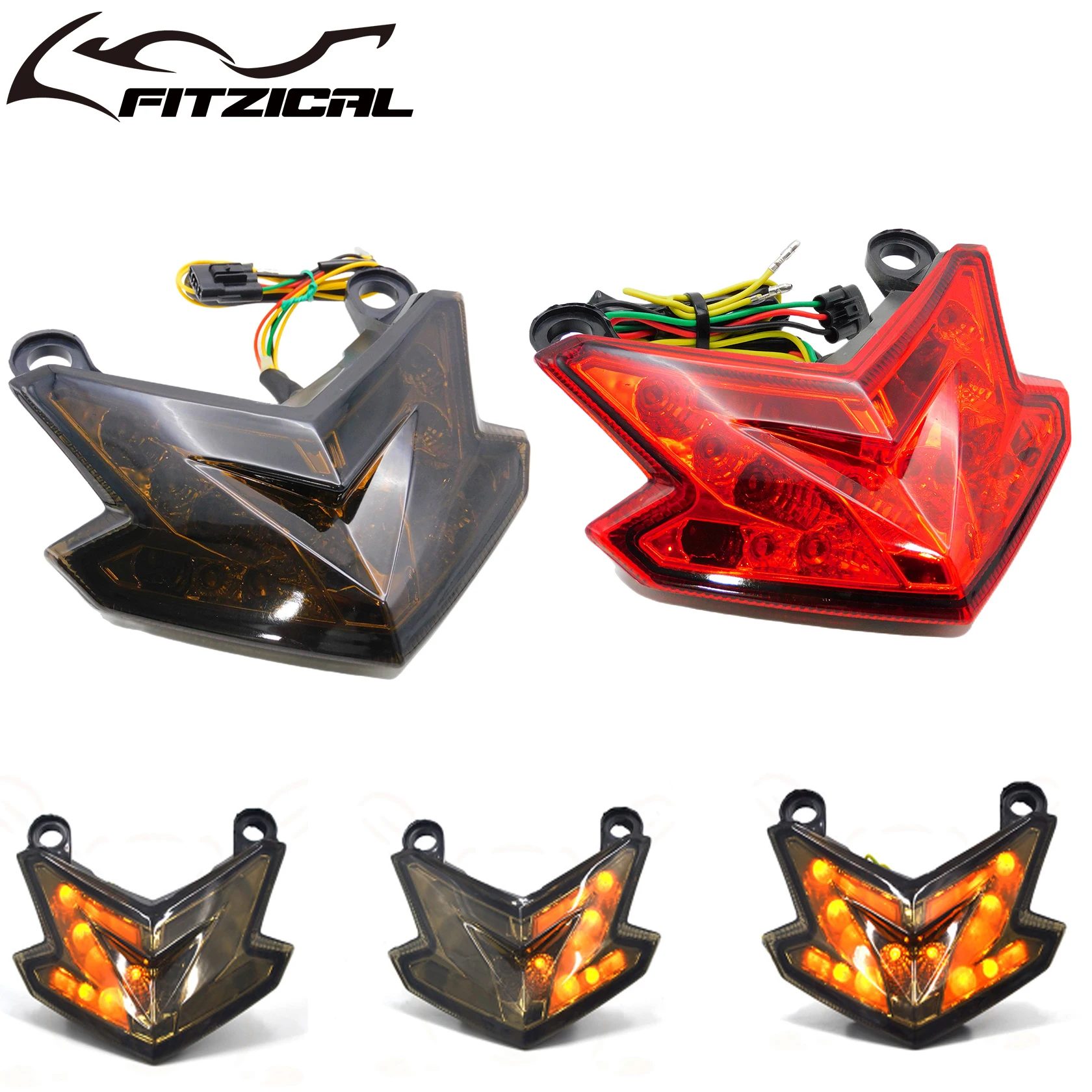 Светодиодный задний фонарь для мотоцикла стоп-сигнал с указателями поворота