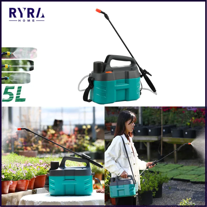 

Портативный распылитель воды для растений, регулируемый Электрический распылитель для полива сада и двора, 5 л